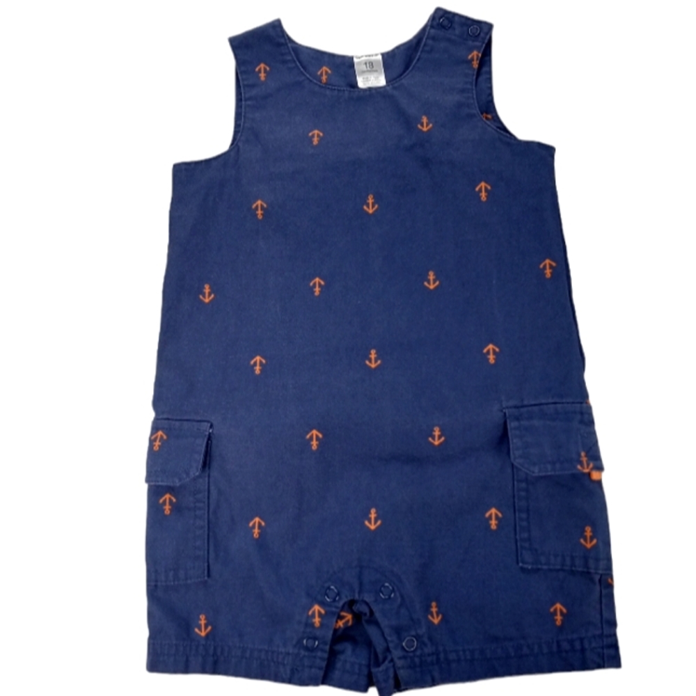 Carter's Shortalls Anchor Print Size 18 Months